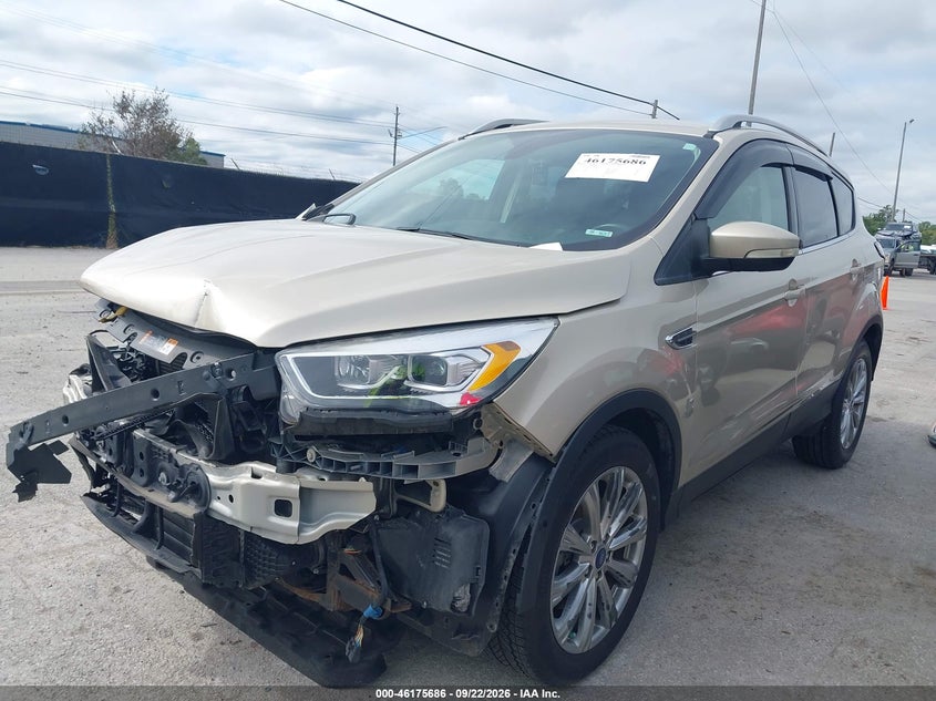 Vin: 1fmcu0j98juc85924, lot: 46675546, ford escape titanium 20182