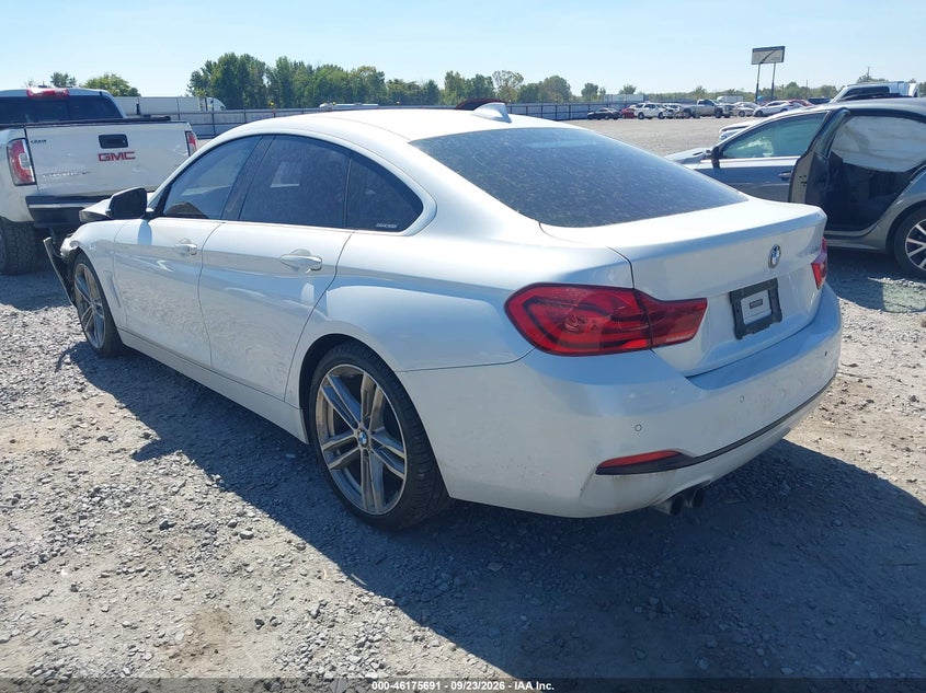 Vin: wba4j1c51jbg76250, lot: 46675551, bmw 430i gran coupe 20183