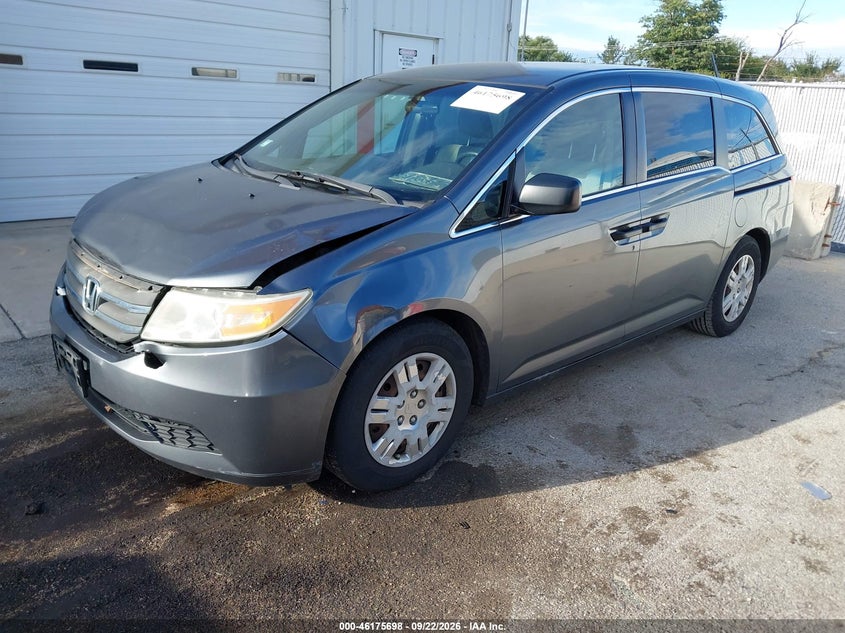 Vin: 5fnrl5h29bb022259, lot: 46675558, honda odyssey lx 20112
