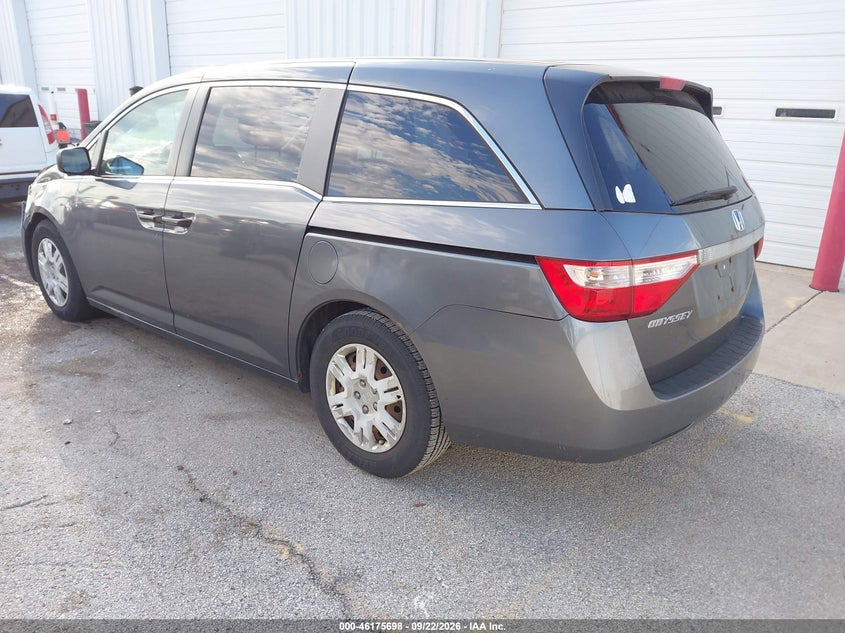 Vin: 5fnrl5h29bb022259, lot: 46675558, honda odyssey lx 20113