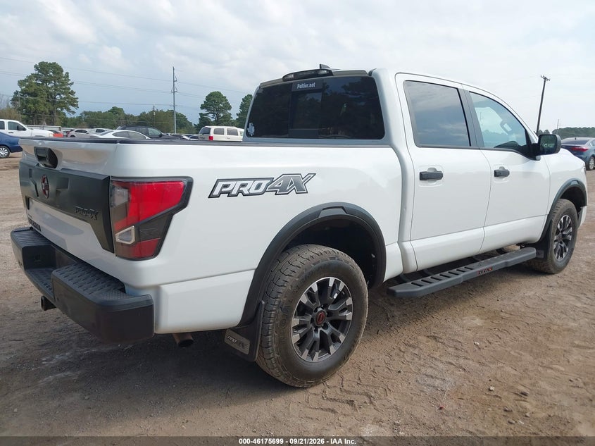 Vin: 1n6aa1ed5pn105842, lot: 46675559, nissan titan pro-4x 4x4 20234