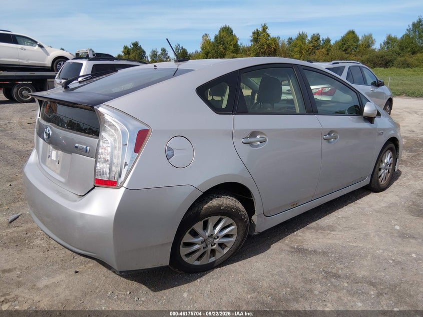 Vin: jtdkn3dp4c3026655, lot: 46675564, toyota prius plug-in 20124