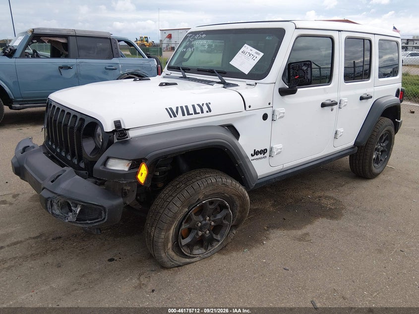 Vin: 1c4hjxdg0nw149318, lot: 46675572, jeep wrangler unlimited willys 4x4 20222