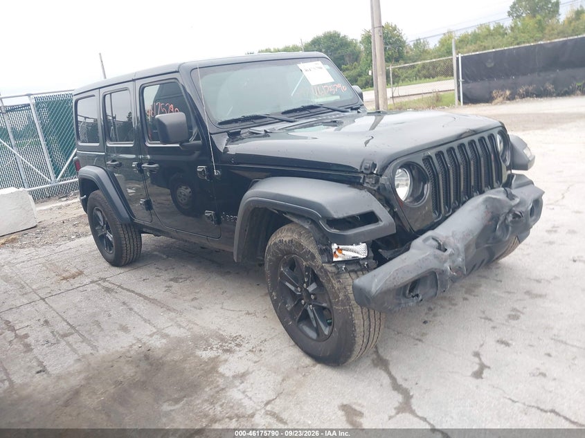 Vin: 1c4hjxdg6lw313359, lot: 46675650, jeep wrangler unlimited sport altitude 4x4 20201