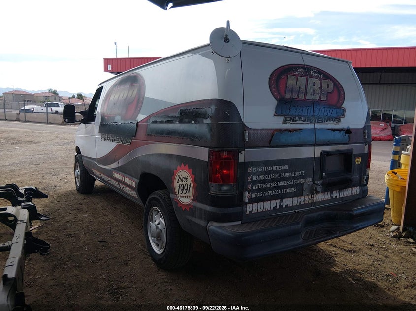 Vin: 1ftne2ew5ada85878, lot: 46675699, ford e-250 commercial/recreational 20103