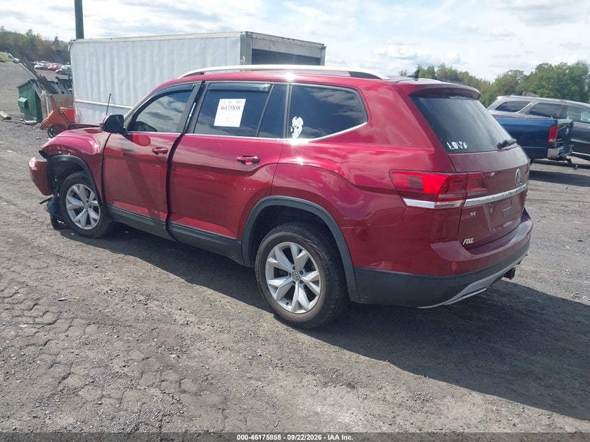 Vin: 1v2lr2ca4jc560654, lot: 46675718, volkswagen atlas 3.6l v6 se/3.6l v6 se w/technology 20183