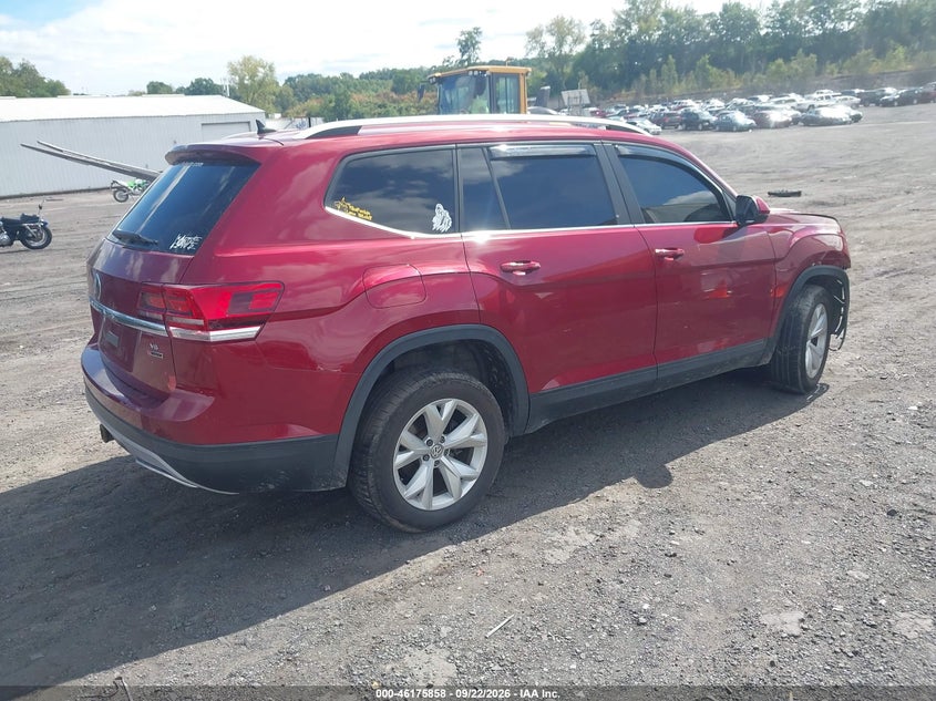 Vin: 1v2lr2ca4jc560654, lot: 46675718, volkswagen atlas 3.6l v6 se/3.6l v6 se w/technology 20184