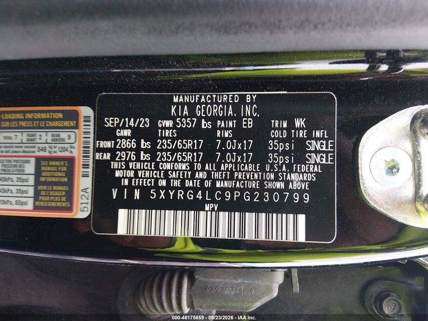 2023 KIA SORENTO LX · Фото 9
