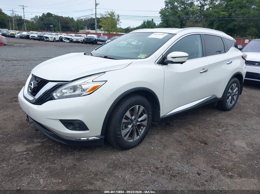 Vin: 5n1az2mh0hn151968, lot: 46675814, nissan murano sl 20172