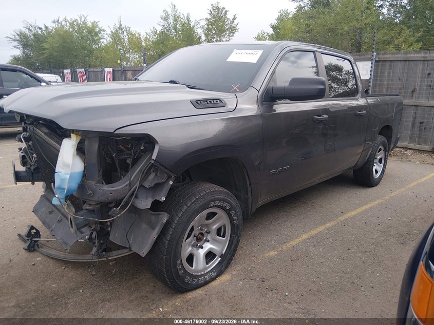 Vin: 1c6srfgt0kn613301, lot: 46675862, ram 1500 tradesman  4x4 5'7 box 20192