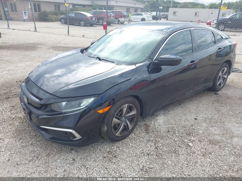 Vin: 19xfc2f60ke023278, lot: 46675879, honda civic lx 20192