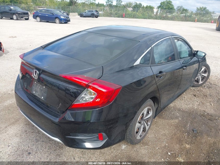 Vin: 19xfc2f60ke023278, lot: 46675879, honda civic lx 20194