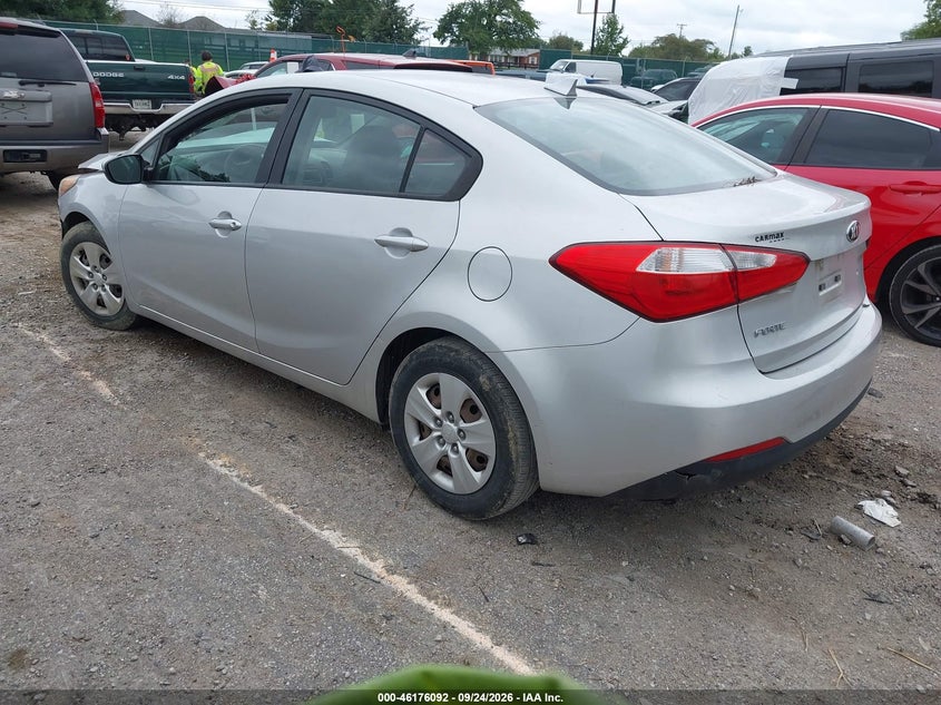 Vin: knafk4a63f5315169, lot: 46675952, kia forte lx 20153