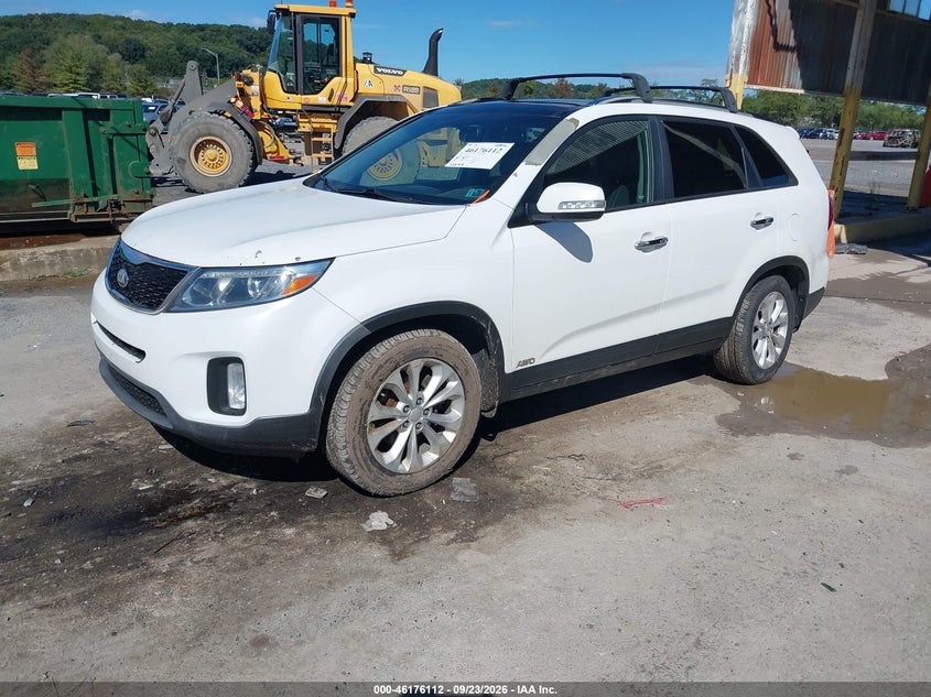 Vin: 5xykuda79eg464664, lot: 46675973, kia sorento ex v6 20142