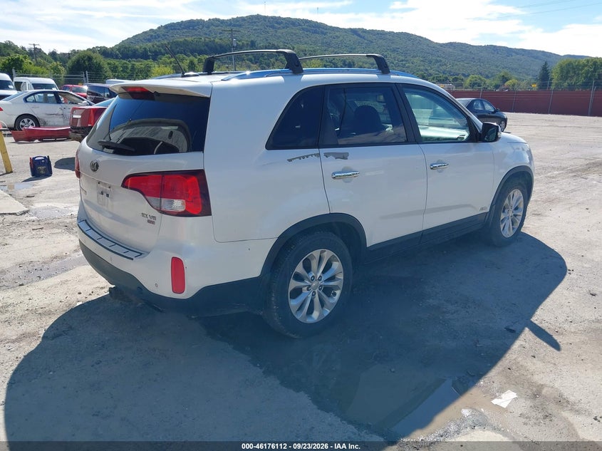 Vin: 5xykuda79eg464664, lot: 46675973, kia sorento ex v6 20144