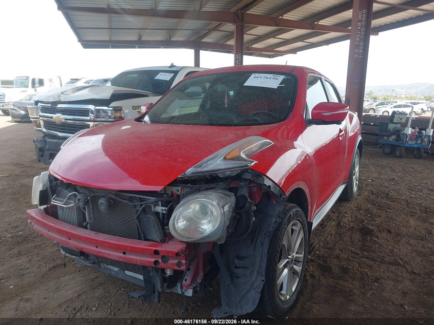 Vin: jn8af5mr9ft500453, lot: 46676016, nissan juke sl 20152