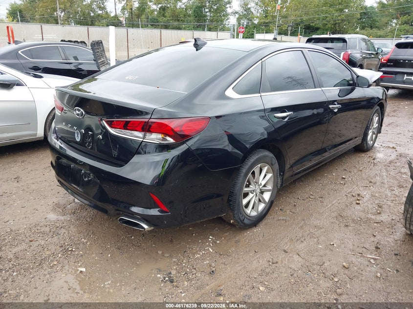 Vin: 5npe24af0jh613508, lot: 46676099, hyundai sonata se 20184