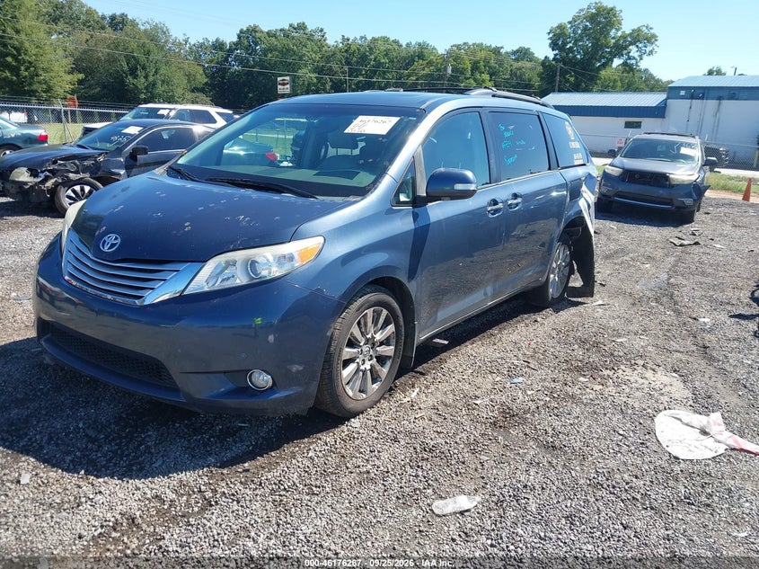 Vin: 5tdyk3dc8ds319801, lot: 46676127, toyota sienna limited v6 7 passenger 20132