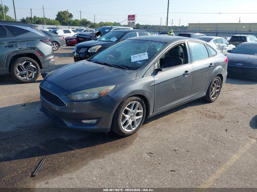 Vin: 1fadp3f28fl374442, lot: 46676138, ford focus se 20152