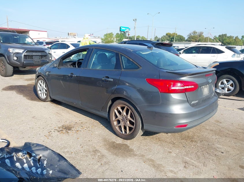 Vin: 1fadp3f28fl374442, lot: 46676138, ford focus se 20153