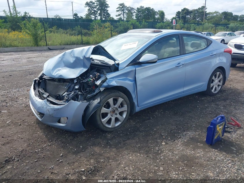 Vin: kmhdh4ae3cu390466, lot: 46676150, hyundai elantra limited (ulsan plant) 20122