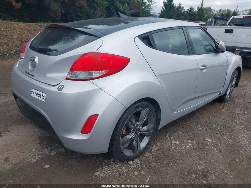 Vin: kmhtc6ad7gu269717, lot: 46676173, hyundai veloster 20164
