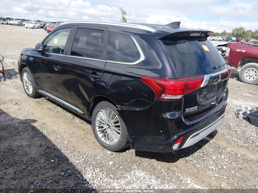 Vin: ja4j24a5xlz009718, lot: 46676182, mitsubishi outlander phev gt s-awc 20203