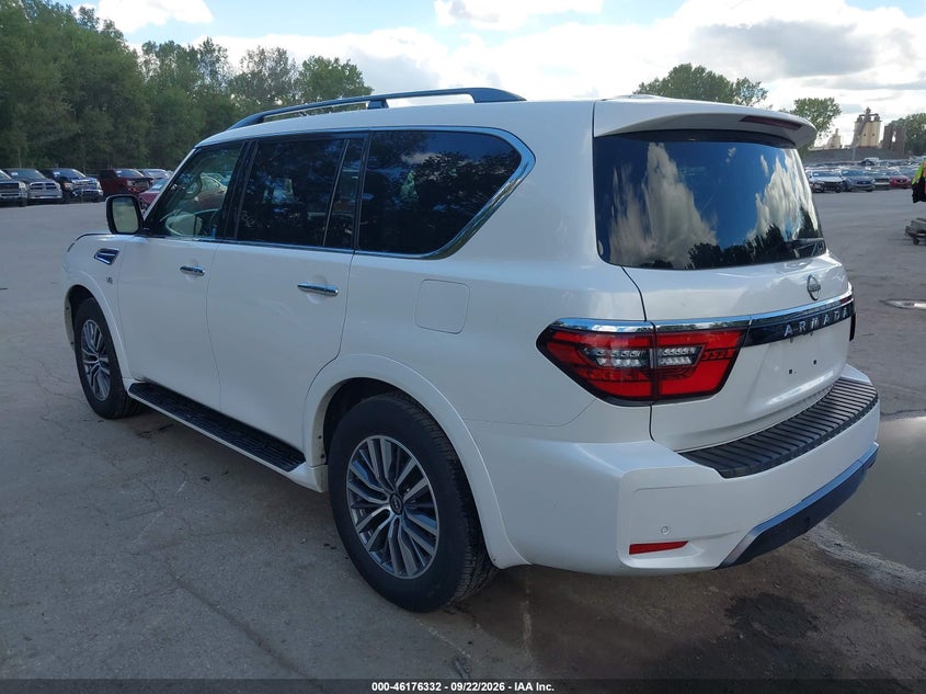 Vin: jn8ay2ad9n9675363, lot: 46676192, nissan armada sv 4wd 20223