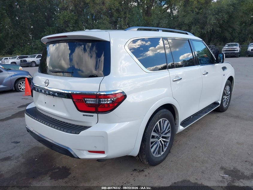 Vin: jn8ay2ad9n9675363, lot: 46676192, nissan armada sv 4wd 20224