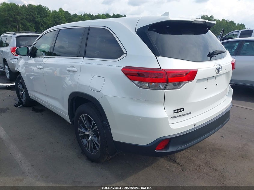 Vin: 5tdbzrfh1js909525, lot: 46676224, toyota highlander le plus 20183