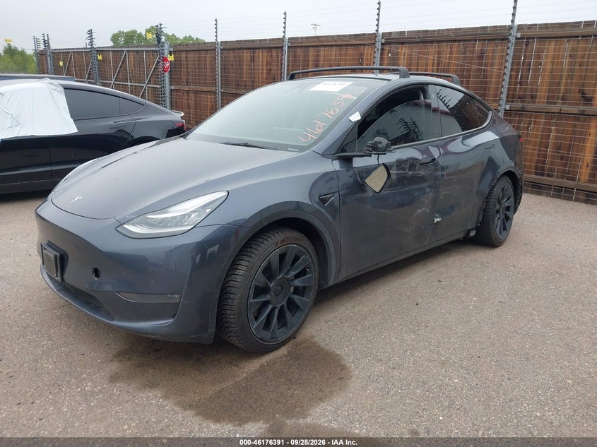 Vin: 7saygdee9pa085927, lot: 46676251, tesla model y awd/long range dual motor all-wheel drive 20232