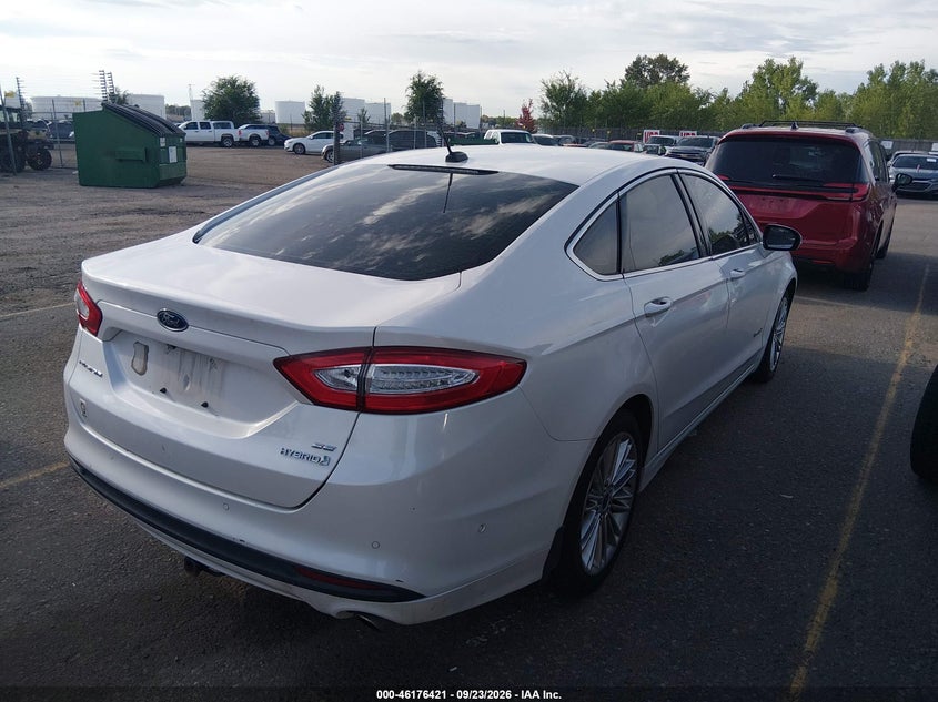 Vin: 3fa6p0lu0er343750, lot: 46676281, ford fusion hybrid se 20144