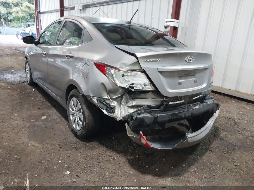 Vin: kmhct4ae6hu369614, lot: 46676413, hyundai accent se 20173