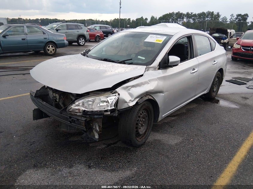 Vin: 3n1ab7ap0fy225958, lot: 46676437, nissan sentra s 20152