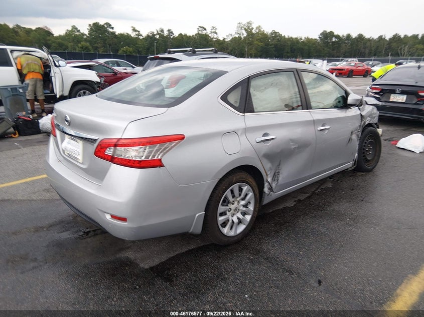 Vin: 3n1ab7ap0fy225958, lot: 46676437, nissan sentra s 20154