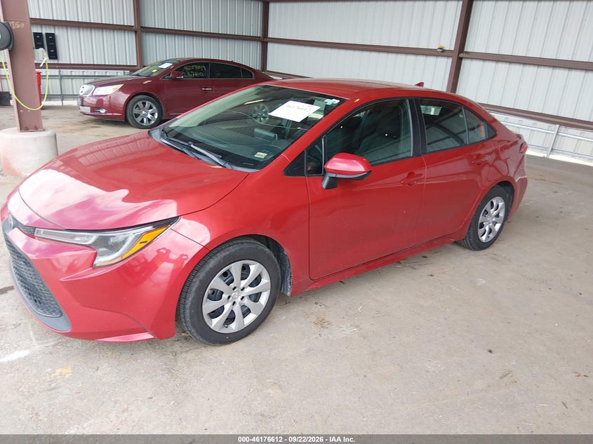 Vin: 5yfepmaexmp168887, lot: 46676472, toyota corolla le 20212