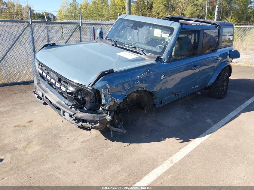 Vin: 1fmde5bh7nlb51969, lot: 46676562, ford bronco outer banks 20222