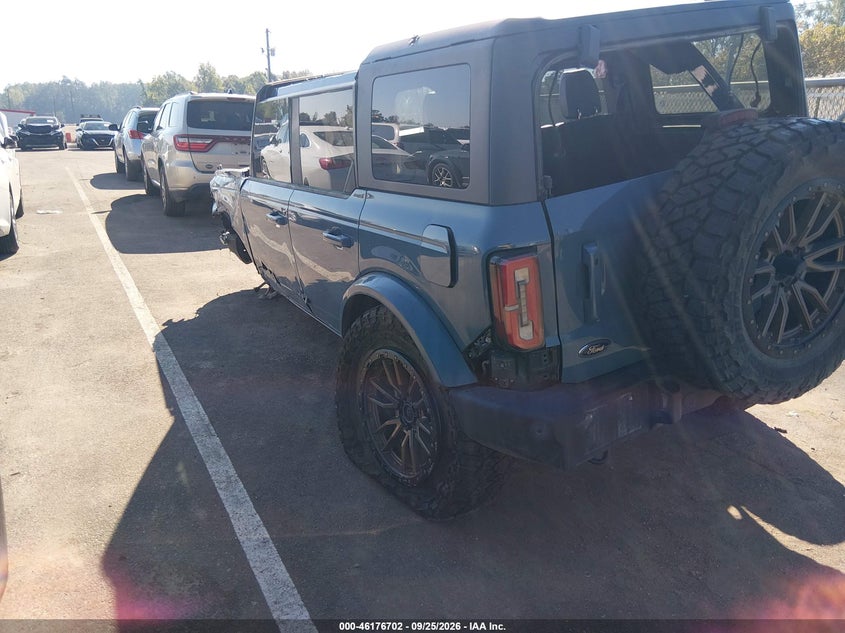 Vin: 1fmde5bh7nlb51969, lot: 46676562, ford bronco outer banks 20223