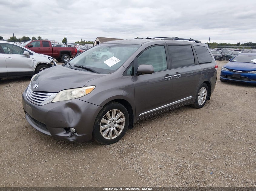 Vin: 5tddk3dc7bs019033, lot: 46676659, toyota sienna limited 20112