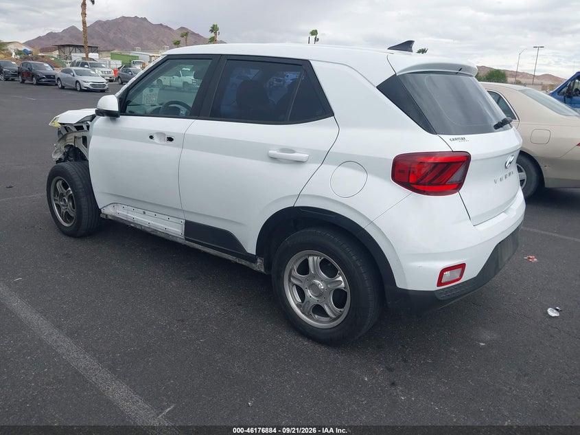 Vin: kmhrb8a32mu064298, lot: 46676744, hyundai venue se 20213
