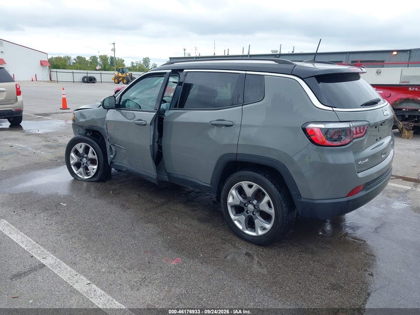 Vin: 3c4njdcb6mt529565, lot: 46676793, jeep compass limited 4x4 20213