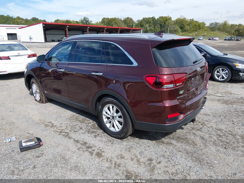 Vin: 5xypgda38kg522043, lot: 46676838, kia sorento 2.4l lx 20193