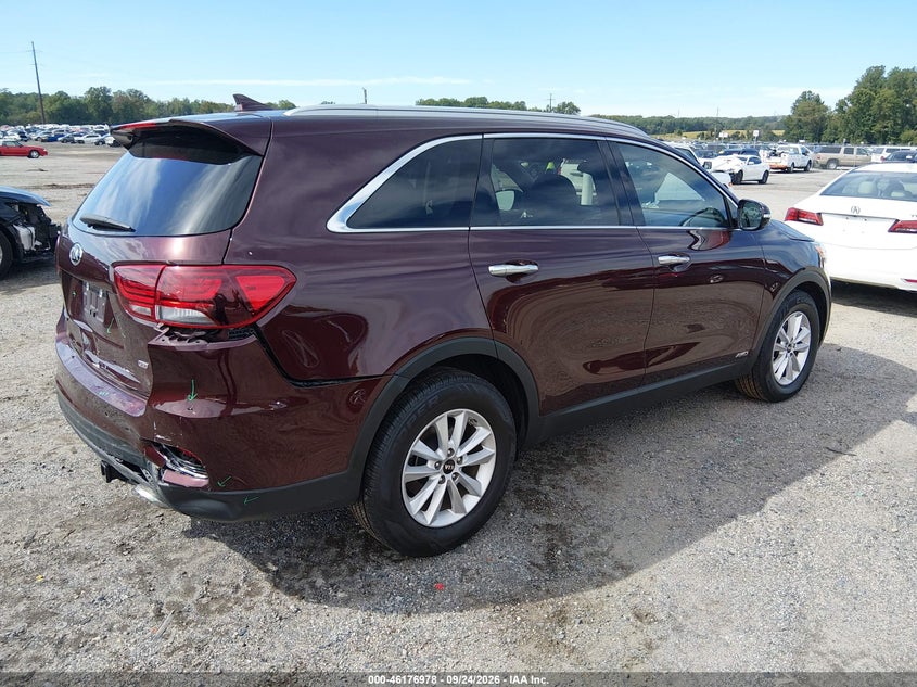 Vin: 5xypgda38kg522043, lot: 46676838, kia sorento 2.4l lx 20194