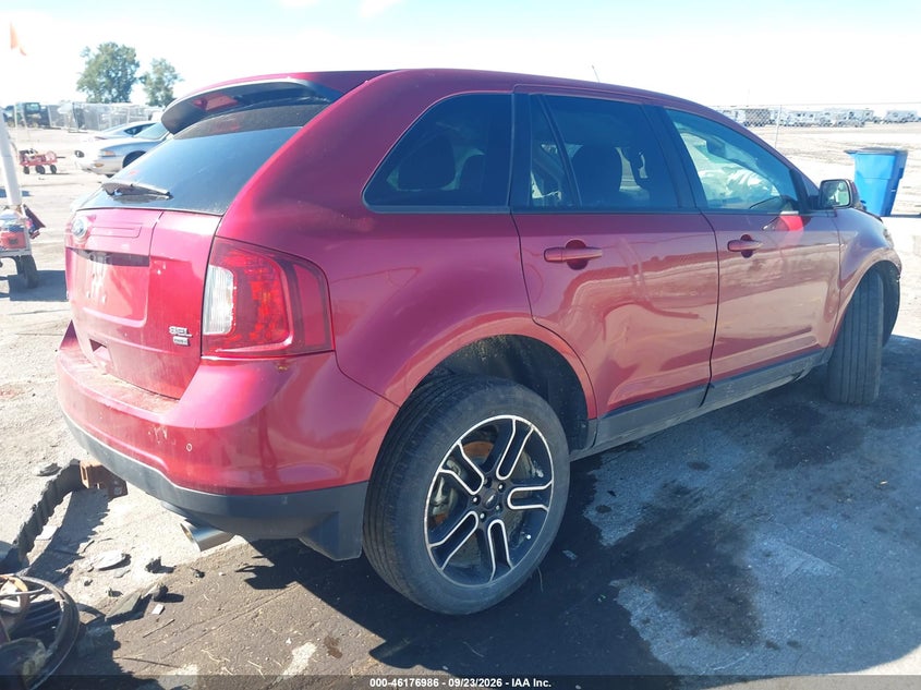 Vin: 2fmdk4jc9ebb21672, lot: 46676846, ford edge sel 20144