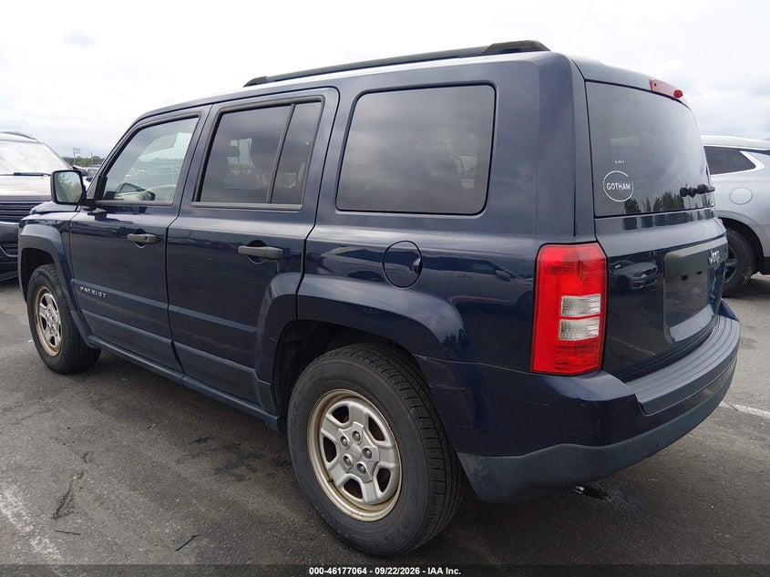 Vin: 1c4njpbb5fd319079, lot: 46676924, jeep patriot sport 20153