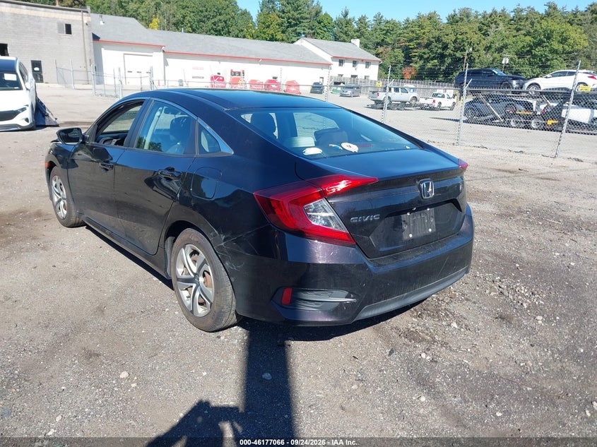Vin: 2hgfc2f56gh504401, lot: 46676927, honda civic lx 20163