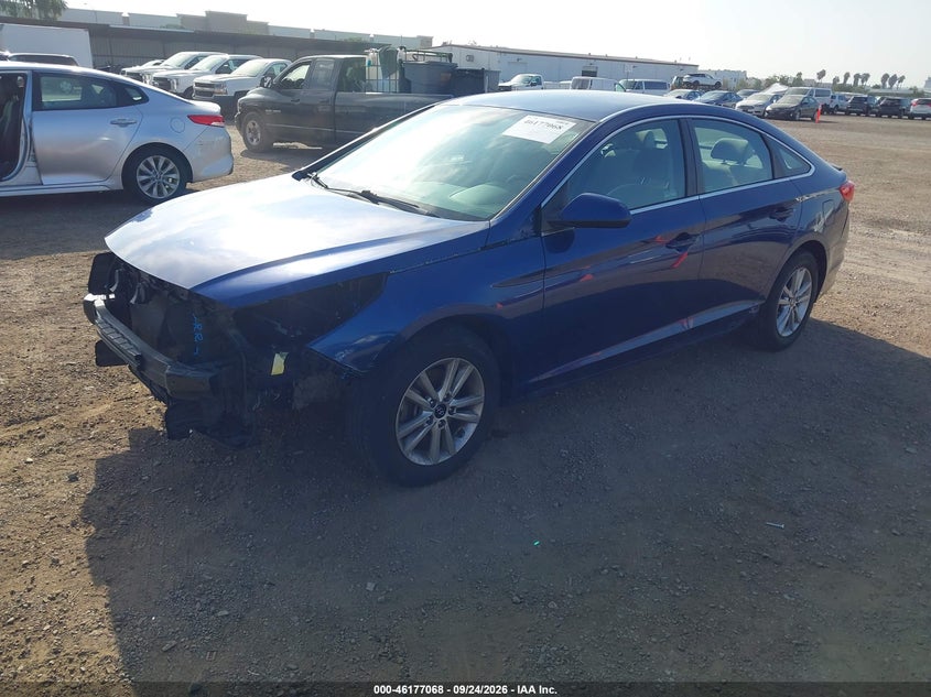 Vin: 5npe24af4fh108322, lot: 46676928, hyundai sonata se 20152