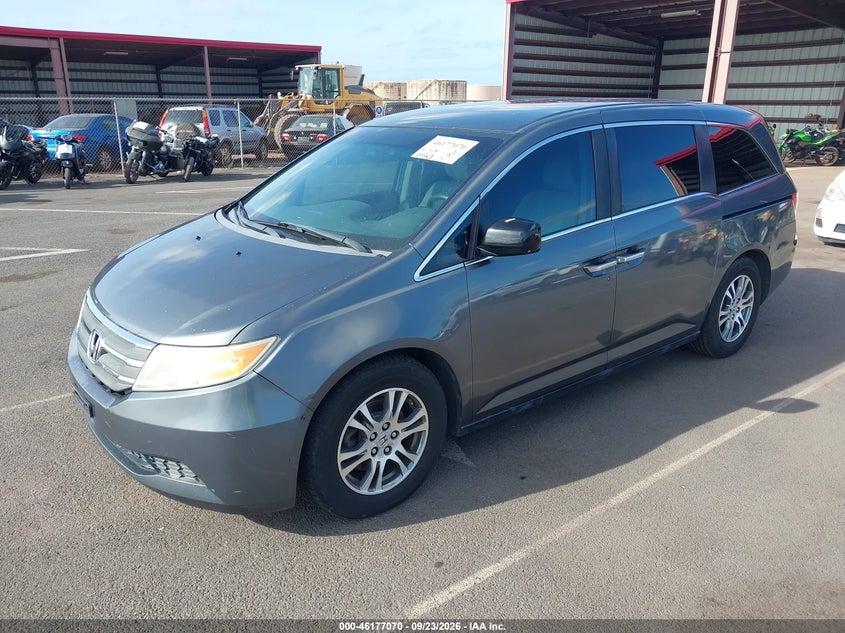 Vin: 5fnrl5h44cb142019, lot: 46676930, honda odyssey ex 20122