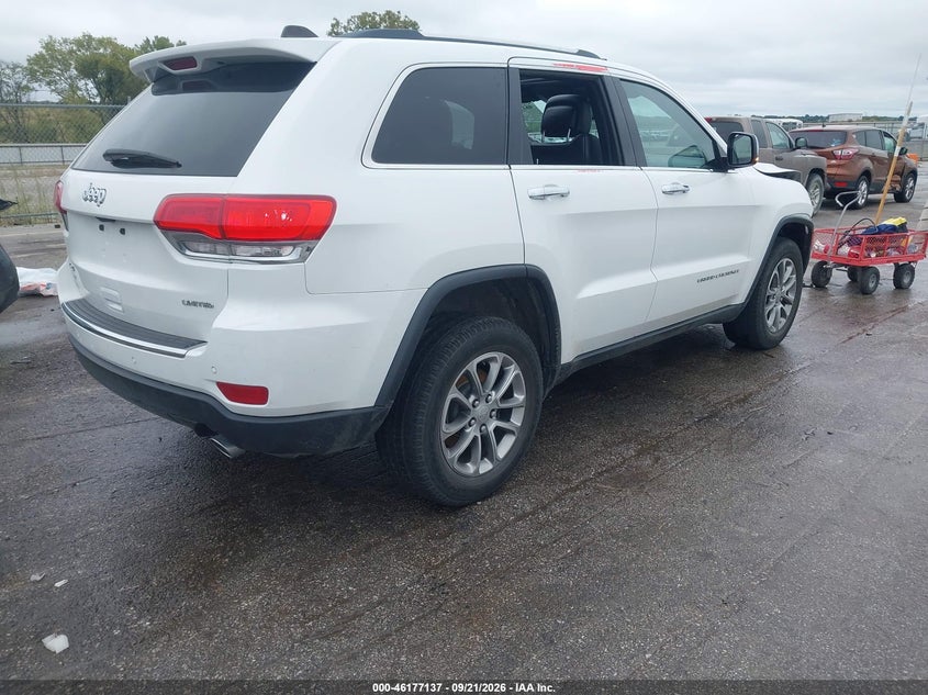 Vin: 1c4rjfbg5ec515874, lot: 46676996, jeep grand cherokee limited 20144