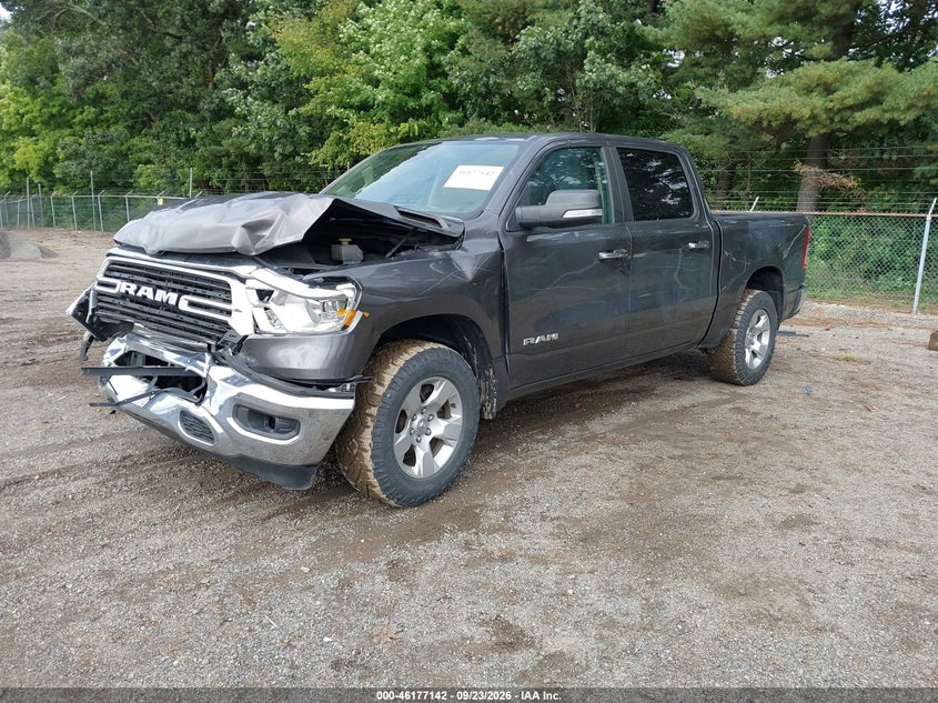 Vin: 1c6rrffg3ln239268, lot: 46677002, ram 1500 big horn  4x4 5'7 box 20202